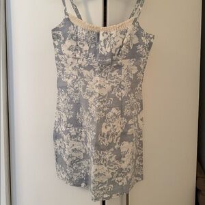 Floral linen Reformation mini dress